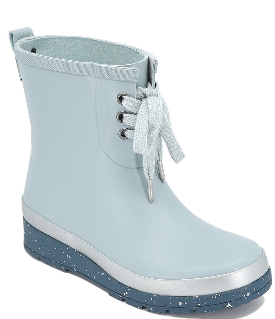 Splendid Dawn Lace Front Wedge Rain Booties