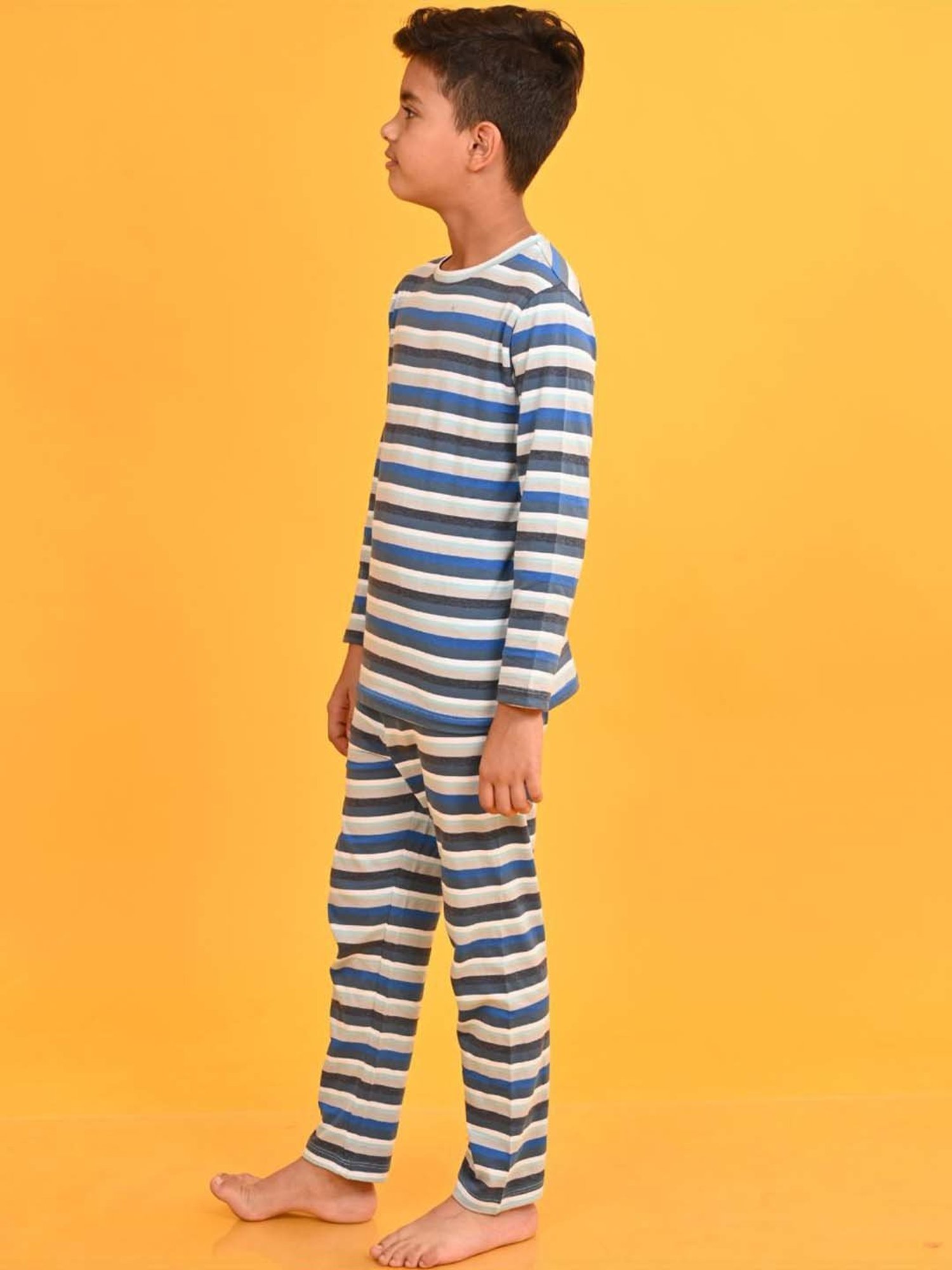 Nite Flite Boys Navy & Grey Born to Play Cricket Pyjama Set