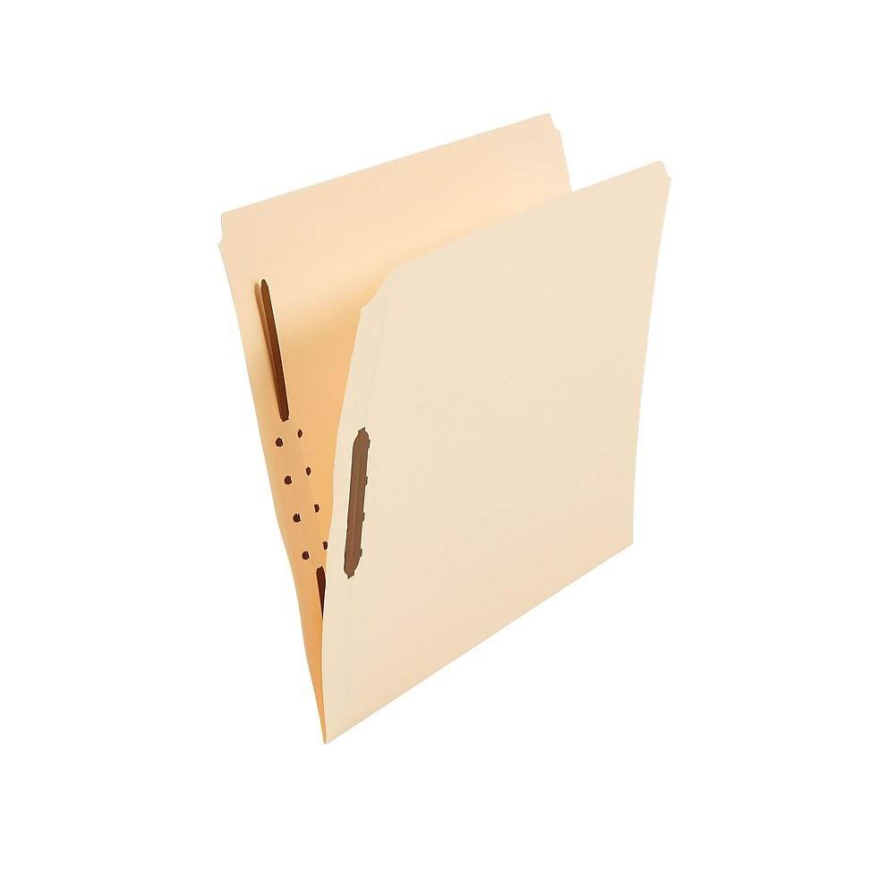Staples Single-Tab Reinforced Fastener Folders Letter Manila 50/Box 813880