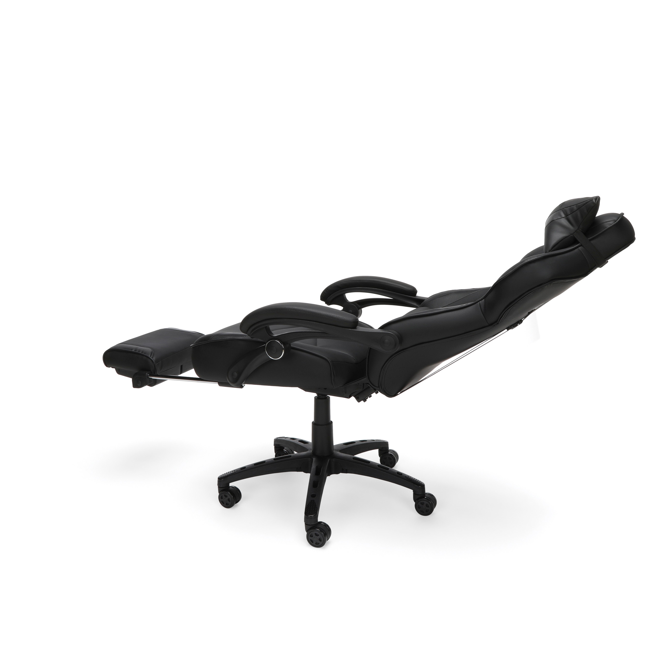 RESPAWN 110 Racing Style Gaming Chair, Reclining Ergonomic Leather Chair with Footrest, in White (RSP-110-WHT)