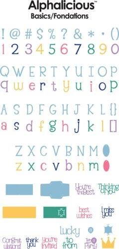 cricut 290287 alphalicious font cartridge