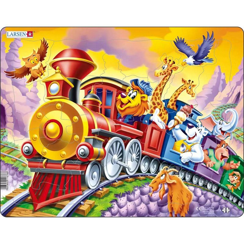 Larsen Puzzles Circus Train Kids Puzzle Set - 2pk