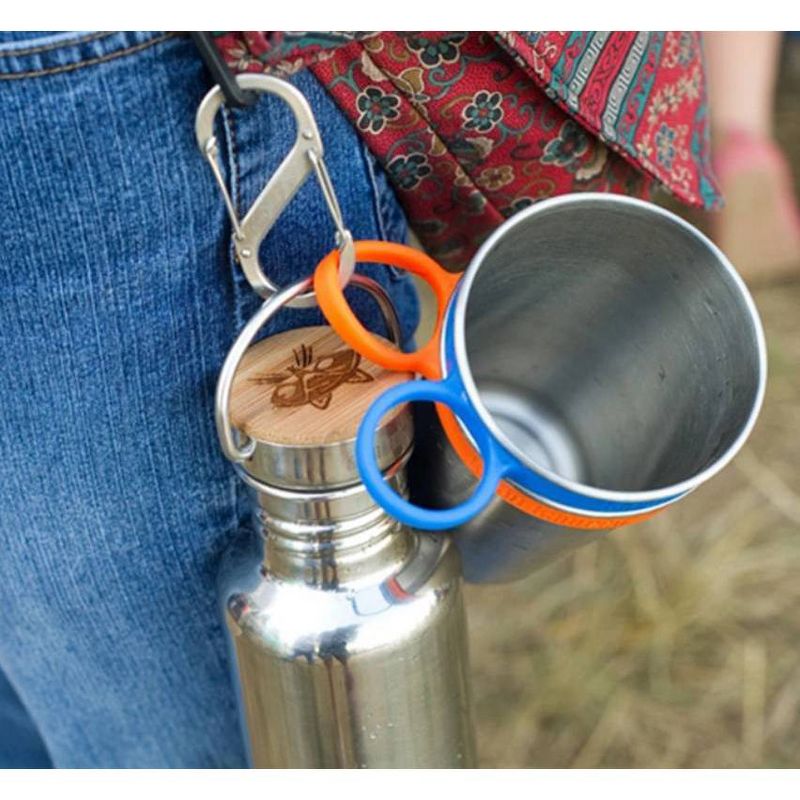 Klean Kanteen Pint Ring 4pk - Purple/Orange/Blue