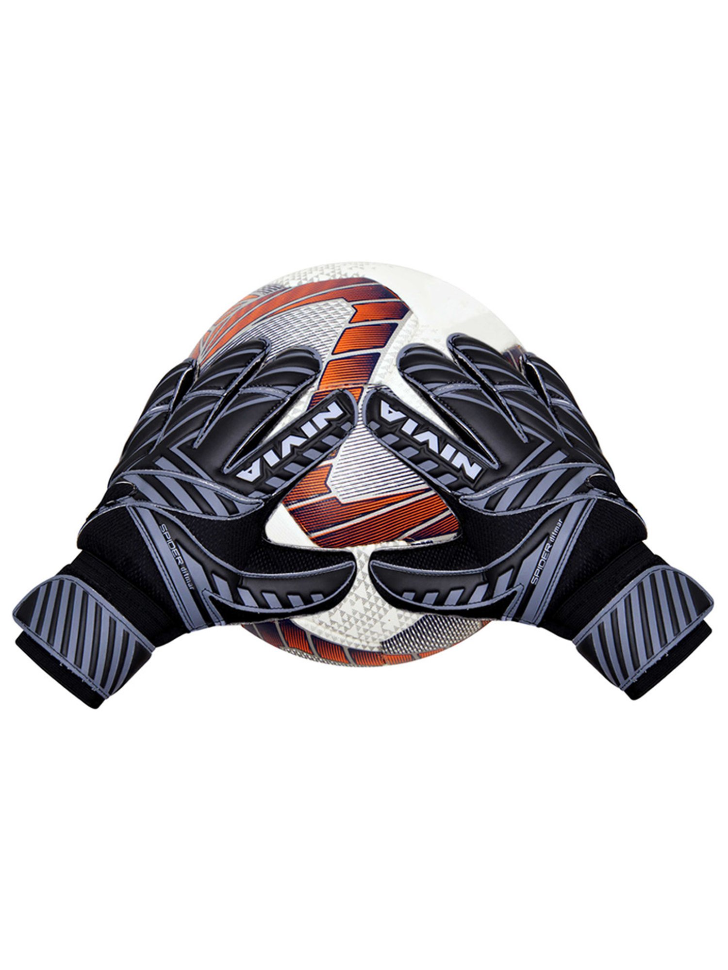 Nivia Ditmar Spider Goalkeeper Gloves (Black) Size - L