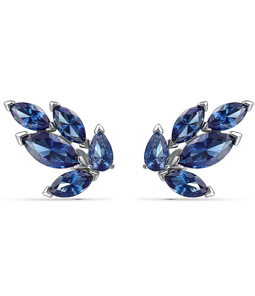Swarovski Louison Blue Stud Pieced Earrings