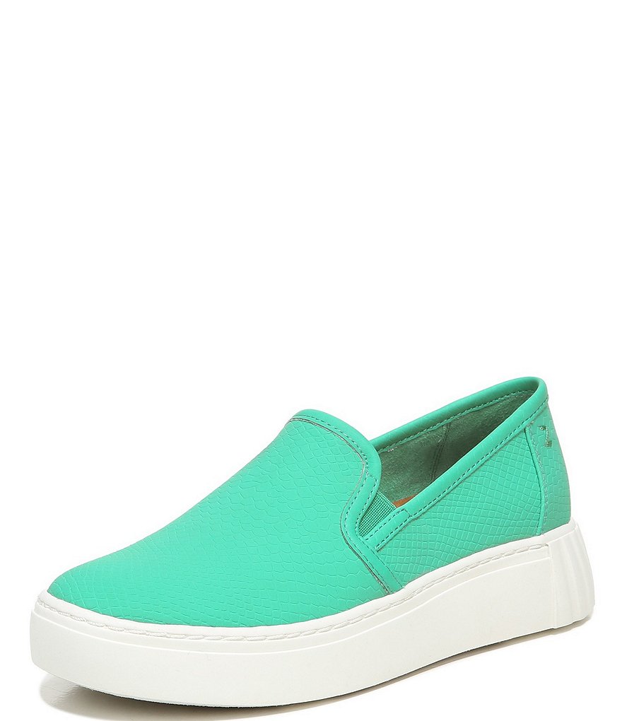 Zodiac Benson Snake Embossed Slip-On Platform Sneakers