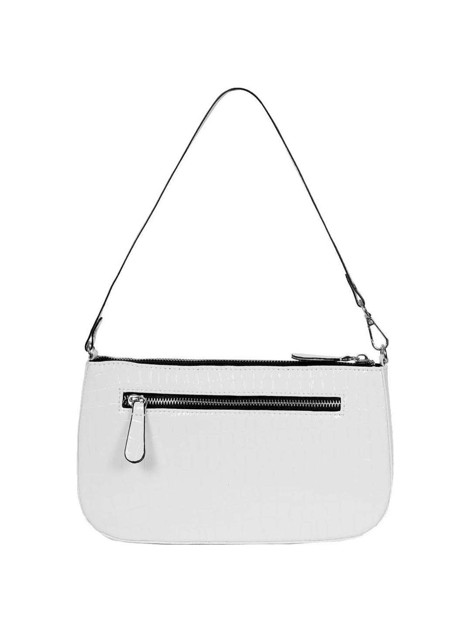 BELWABA White Textured Small Shoulder Bag