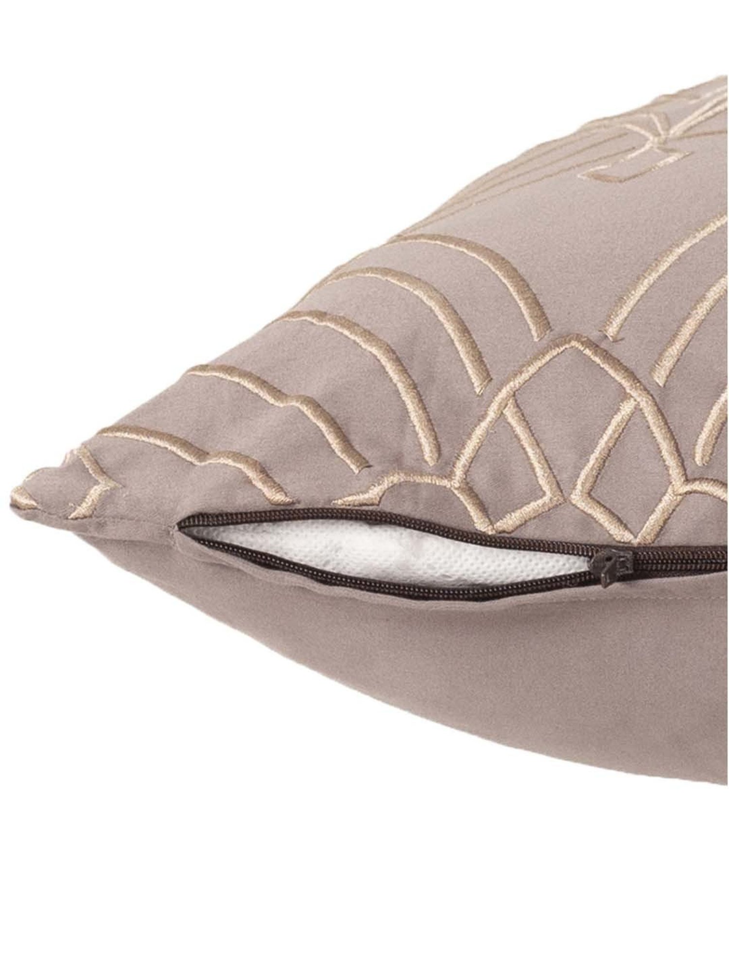 Maspar Hues Nouveau Tradition Flow Fly Beige Cotton Cushion Cover