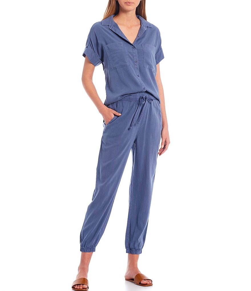 BB Dakota by Steve Madden Up to Here Puff Elbow Sleeve Mock Neck Smocked Top