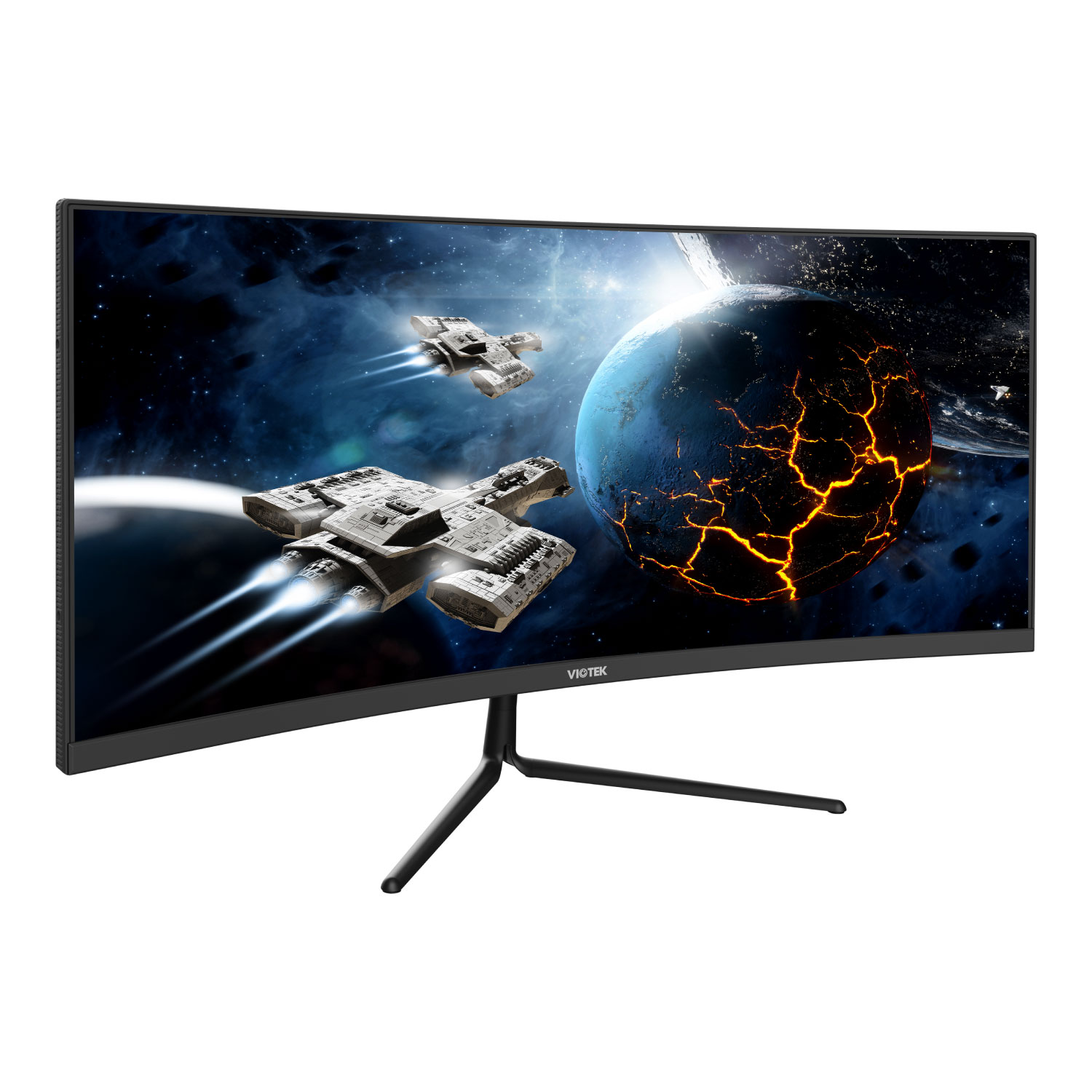 VIOTEK GNV29CB Ultrawide Curved 29" Gaming Monitor 2560 x 1080 p (2K), 120 Hz, UWFHD 21:9 w/ Immersive 1200R VA Panel FreeSync