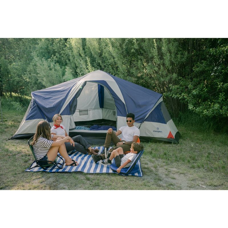 5'x6'7" Rectangle Outdoor Floor Mat Blue - Stansport