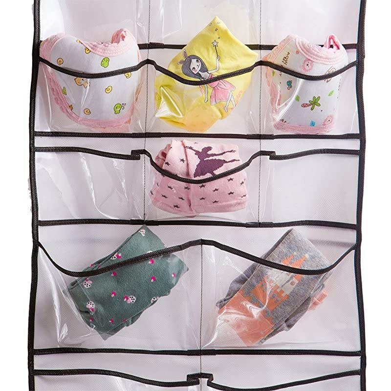Hanging Closet DualSided Organizers 42 Pockets 385 by 1775Inch
