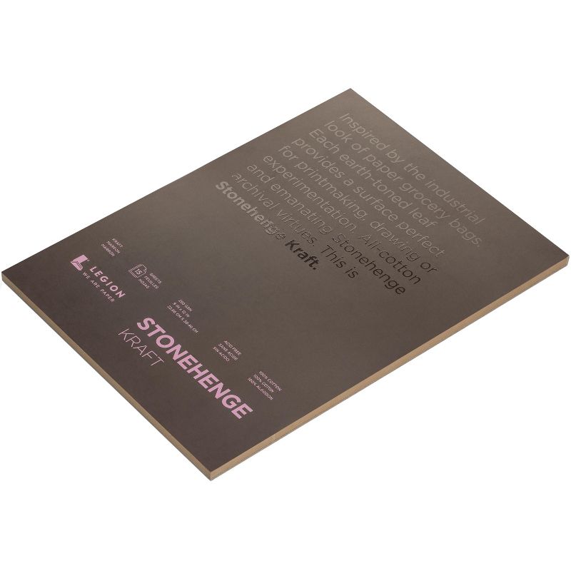 Stonehenge Paper Pad 9"X12" 15 Sheets/Pkg-Kraft 90lb