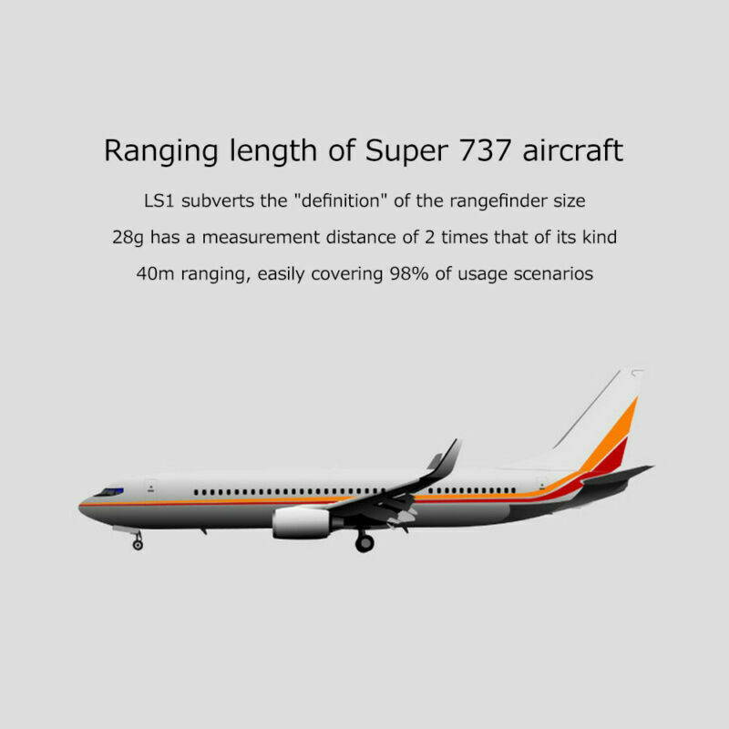 "LS-1 MINI Laser Distance Meter 40M Digital Tape Range Finder Measure Diastimeter "