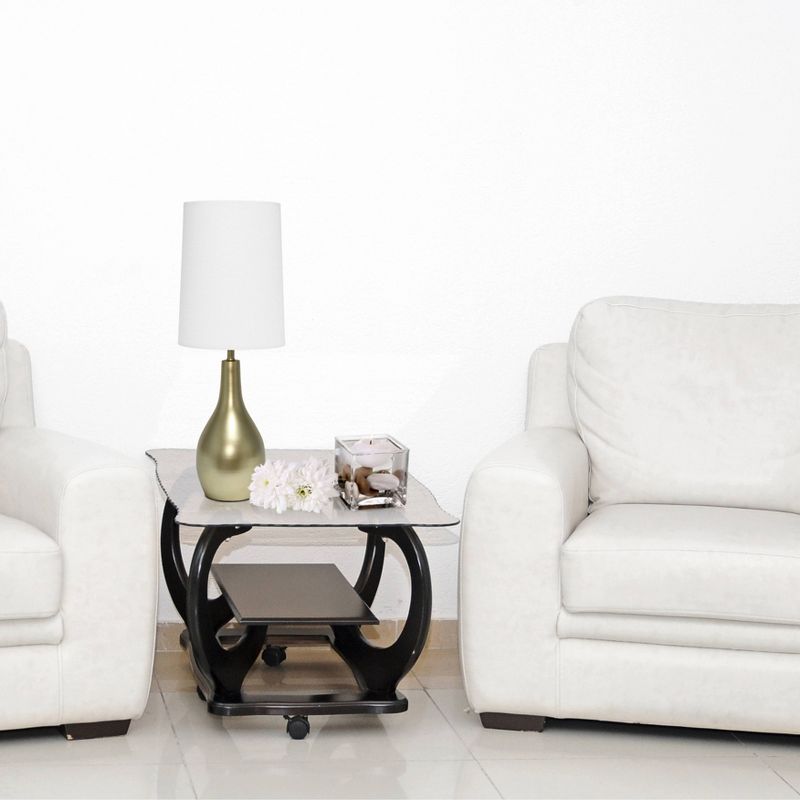 1 Light Tear Drop Table Lamp Gold - Simple Designs