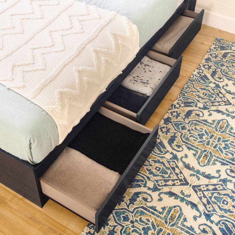 Twin Navali Mates Bed with 3 Drawers  Blueberry  - South Shore