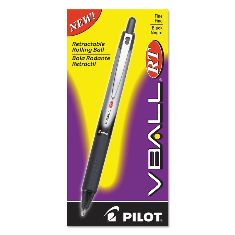 Pilot VBall RT Liquid Ink Retractable Roller Ball Pen Black Ink .7mm 26206
