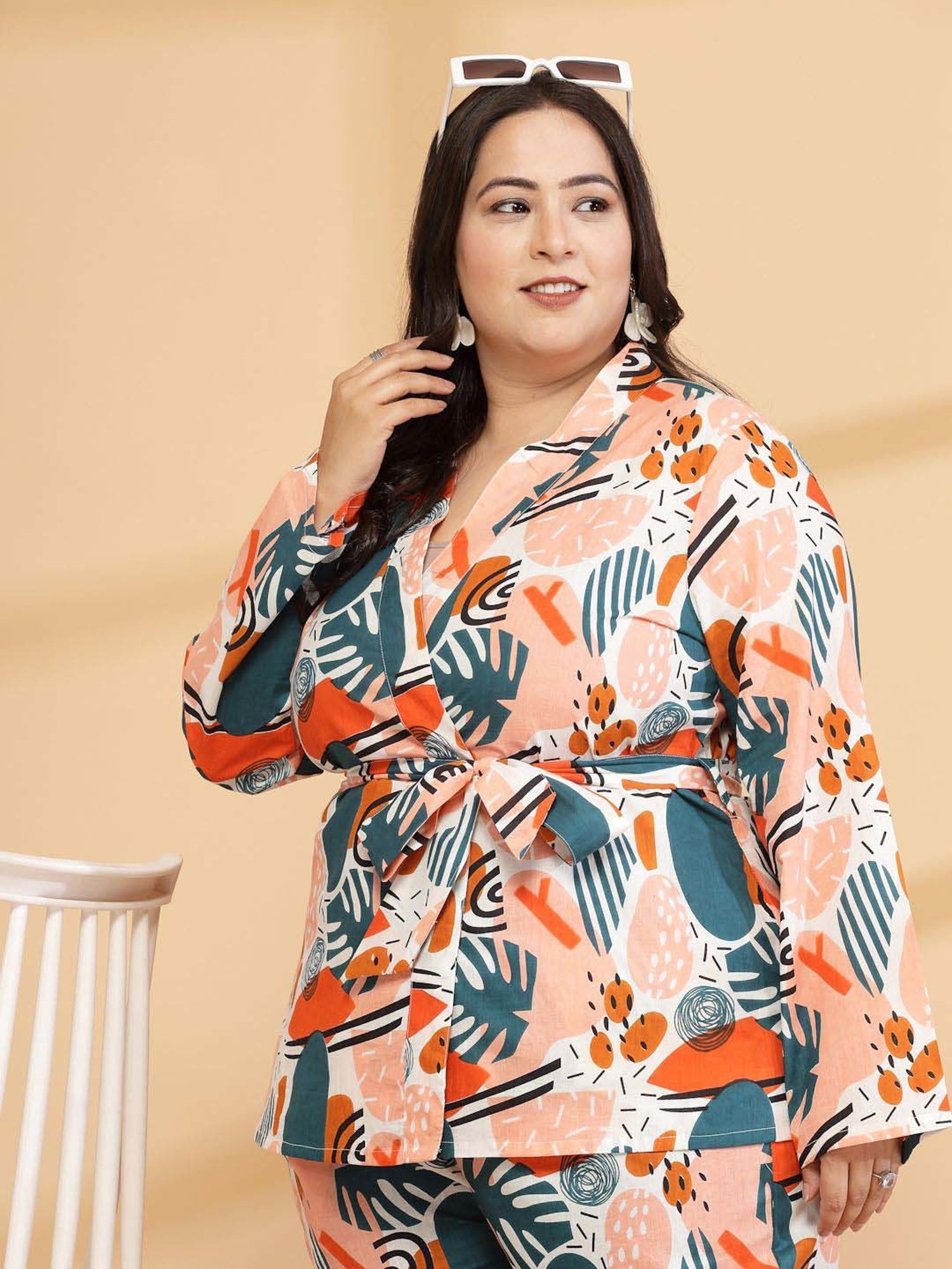 Sringam Multicolored Cotton Printed Co-Ord Sets