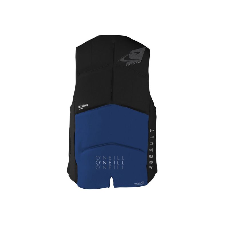O'Neill Assault 37 to 39 Inch Medium Water Ski Wakeboard Life Jacket Vest, Blue