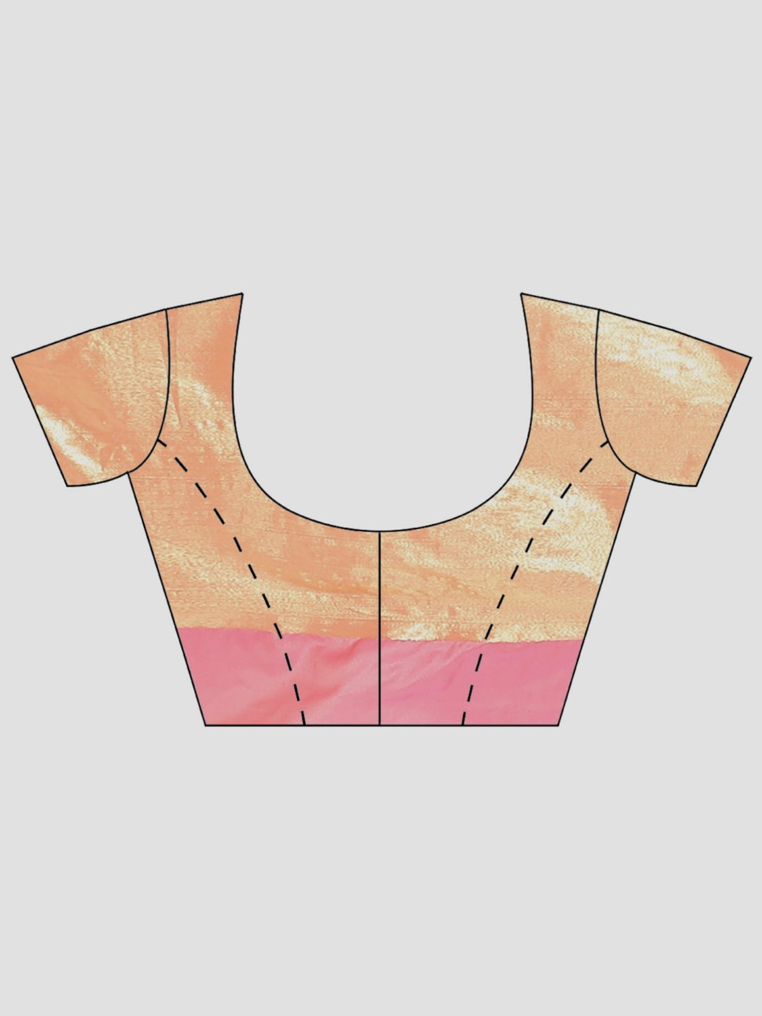 Banarasi Silk Works Peach Woven Saree With Unstitched Blouse