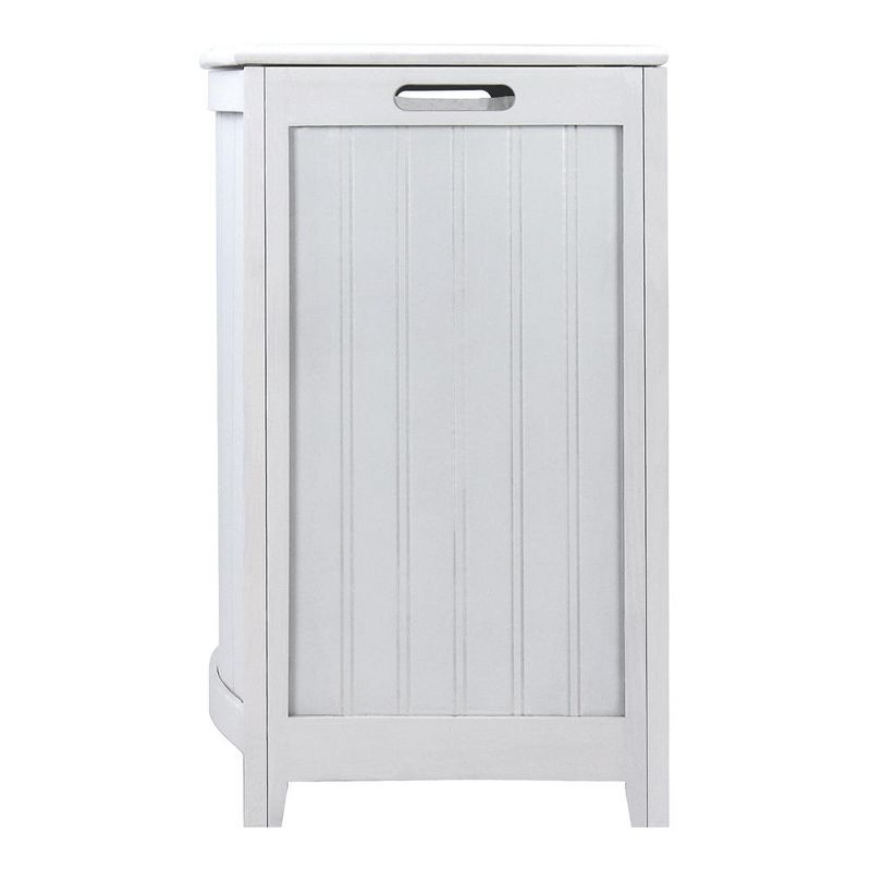 Household Essentials Rolling Laundry Hamper Storage Cart Natural/Light Ash