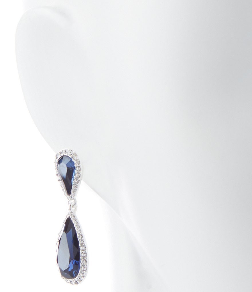 Gemma Layne Double Pave Teardrop Earrings