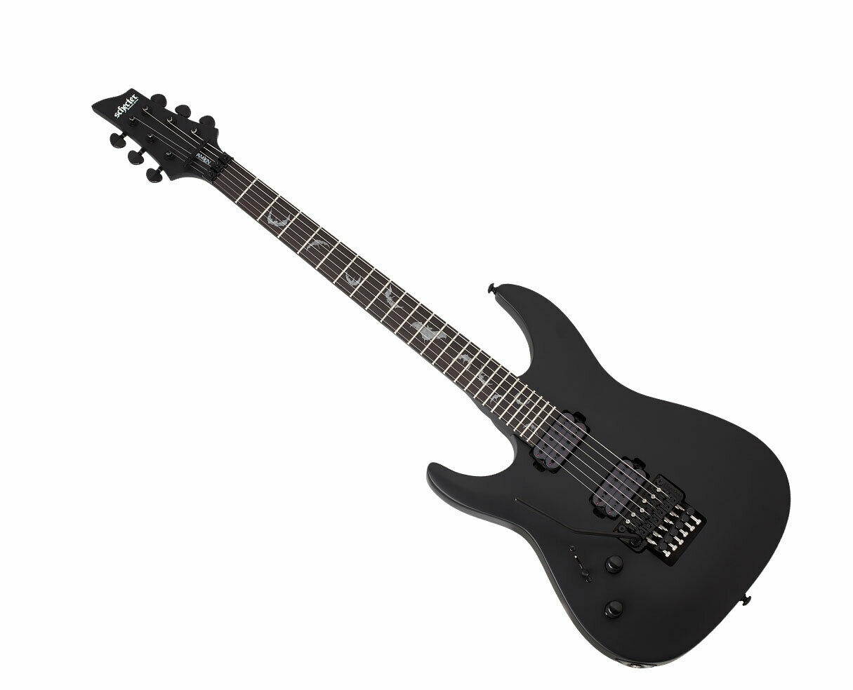 Schecter Damien-6 FR Left Handed Satin Black