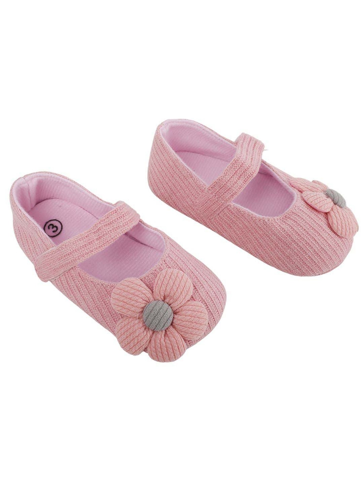 Baby Moo Kids Peach Casual Mary Jane Shoes