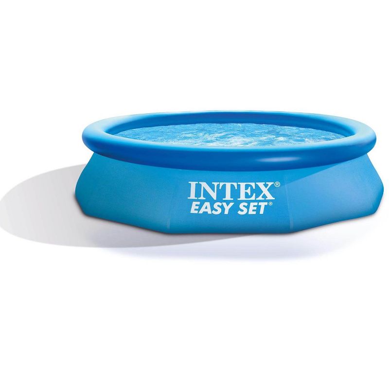 Intex Easy Set 10ft x 30in Above Ground Inflatable Round Swimming Pool for Kids, Adults, and 3 Inch Chlorine Tabs, 50 lbs (No Filter Pump Included)