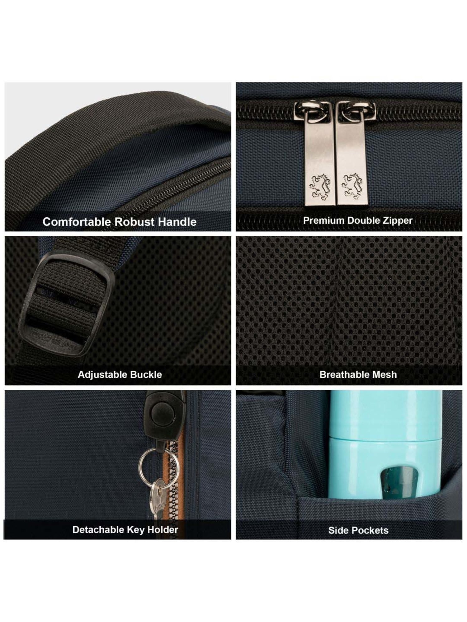 Red Tape 36 Navy Large Laptop Backpack