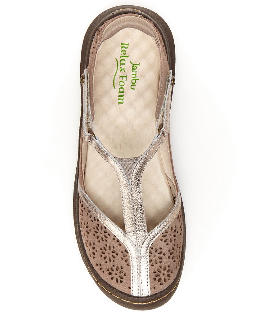 Jambu Creek Suede T-Strap Flat Shoes