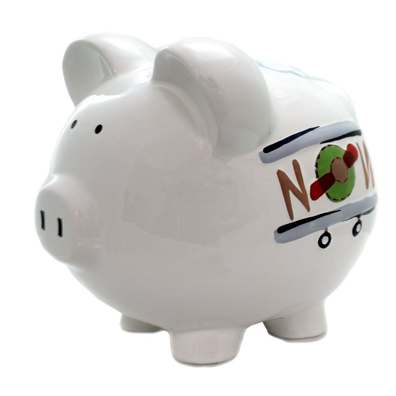 Bank 7.0" Large Airplane Pig Bank Flying Wings  -  Decorative Banks