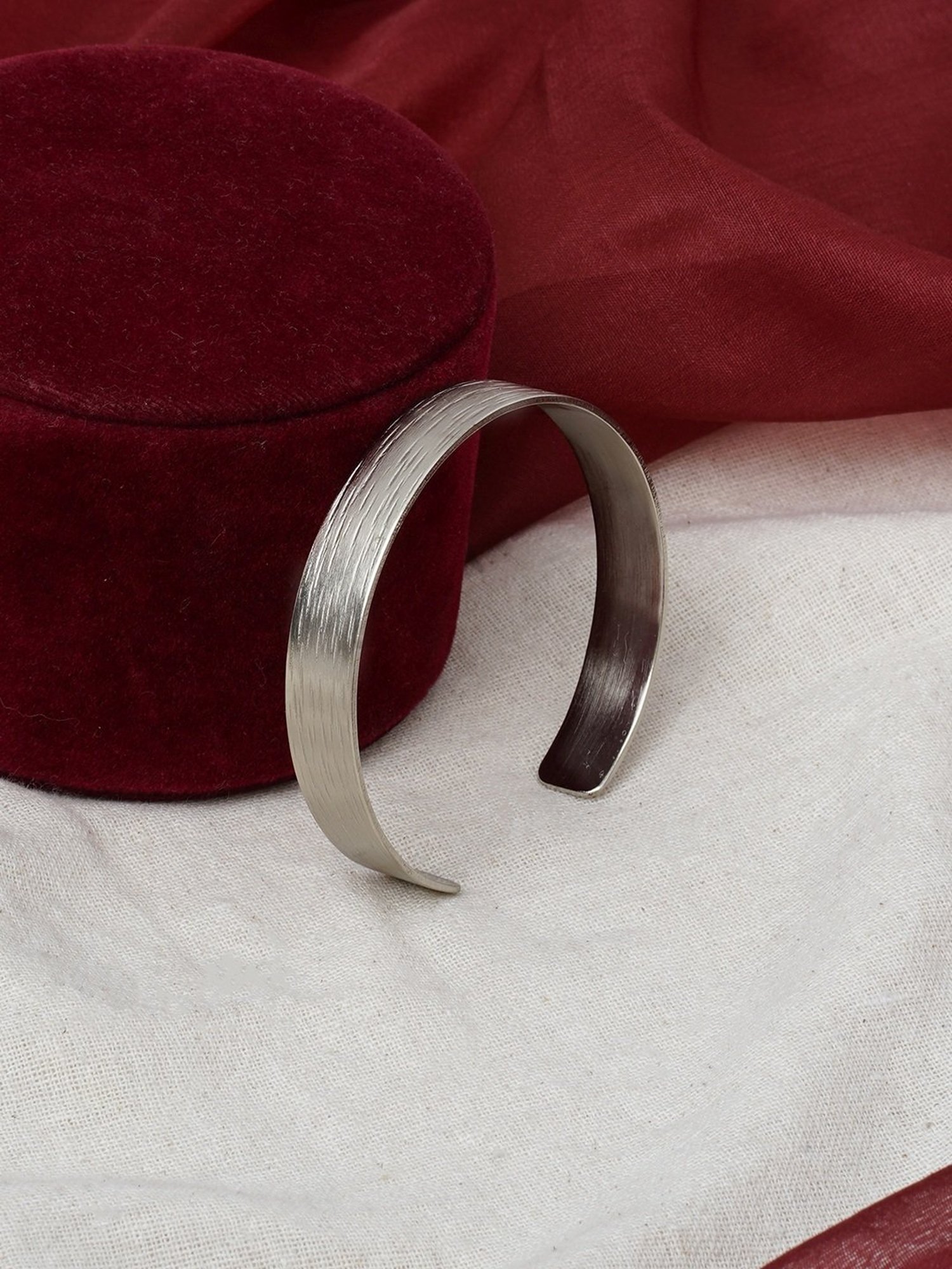 Teejh Jigya Silver Cuffs Bracelet for Women