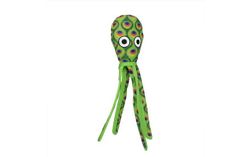 Tuffy Ocean Creature Squid Dog Toy - Green