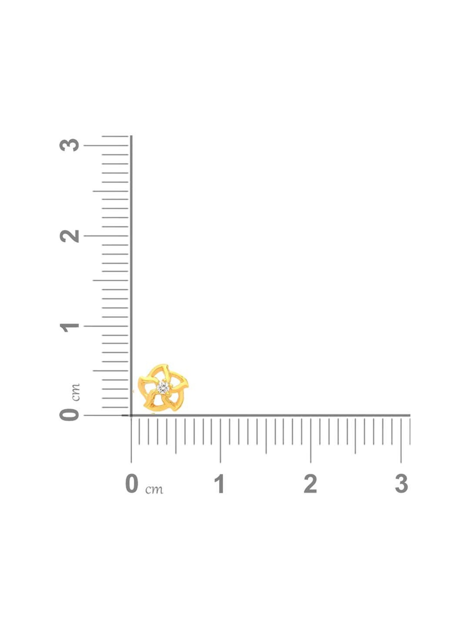 Malabar Gold and Diamonds 22k Gold Nosepin for Women