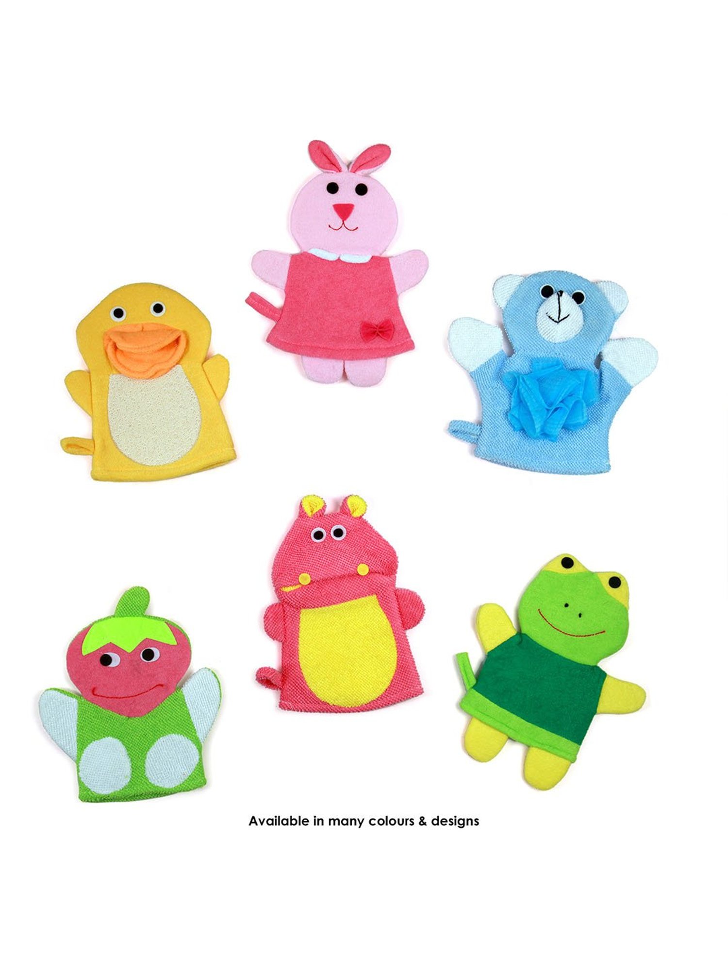 Baby Moo Animal Pink Cartoon Bath Glove