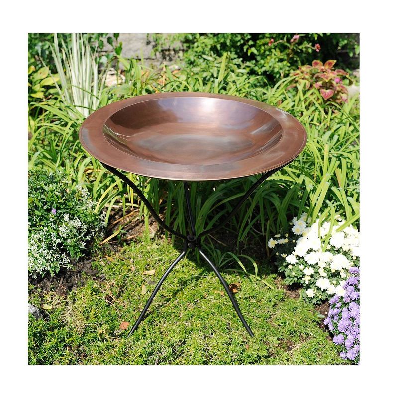 29" Iron Tripod Ring Stand with Removable Ring Graphite Powder Coat Finish - Achla Designs