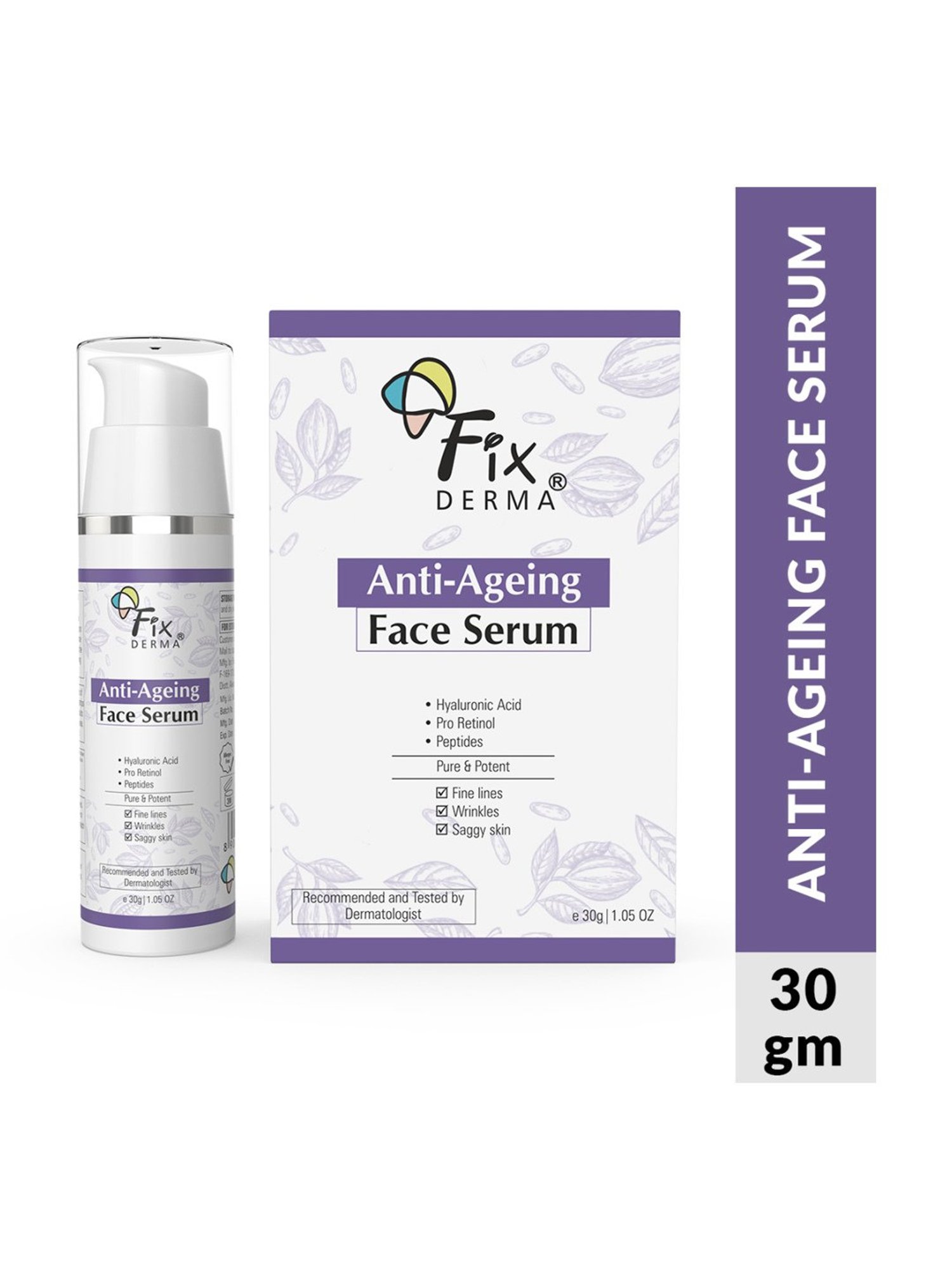 Fixderma Anti-Ageing Face Serum for Men & Women - 30 gm