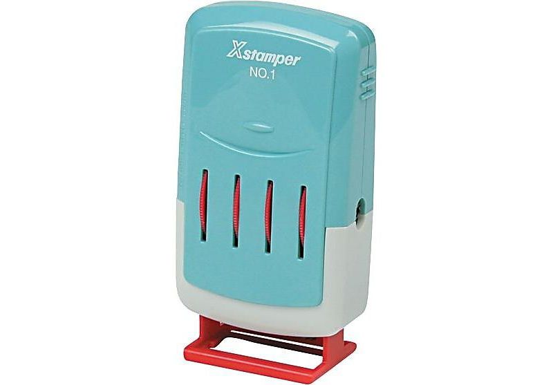 Xstamper VersaDater Line Dater Message Dater 1 x 5/32 Pre-Inked Black 52112