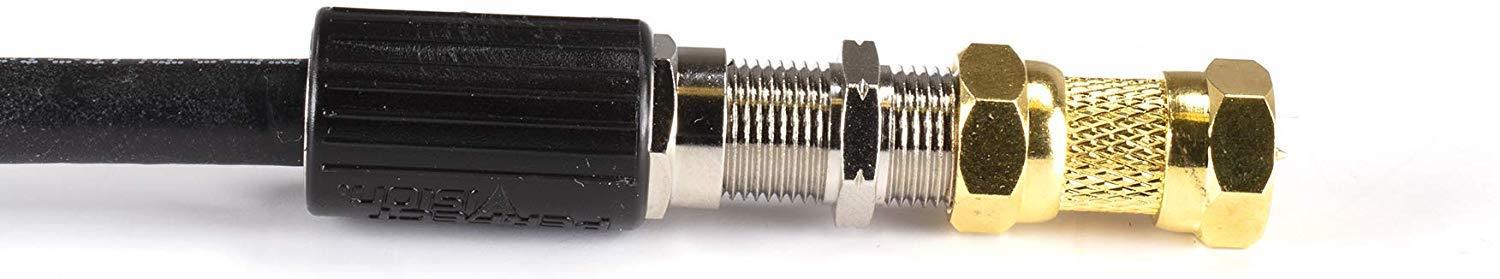 THE CIMPLE CO - Gold Cable Extension Coupler for Coaxial Cables | 4 Pack | F81 (Male to Male) 3GHz Satellite, Cable TV, and Cable Internet Rated