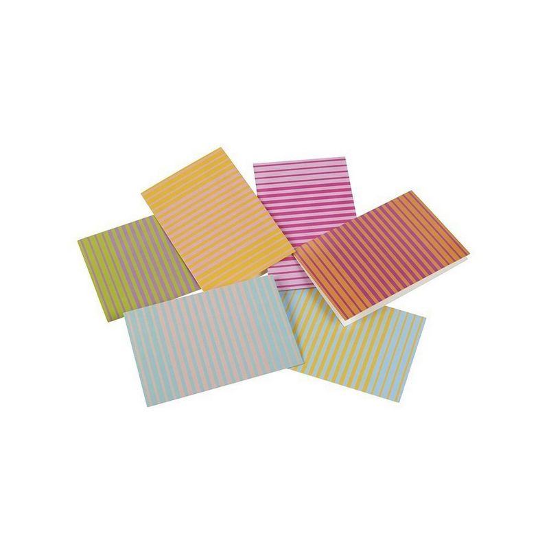 Best Paper Greetings 48 Pack Blank All Occasion Greeting Cards with Envelopes Bulk Boxed Set, 6 Striped Colors 4x6 in