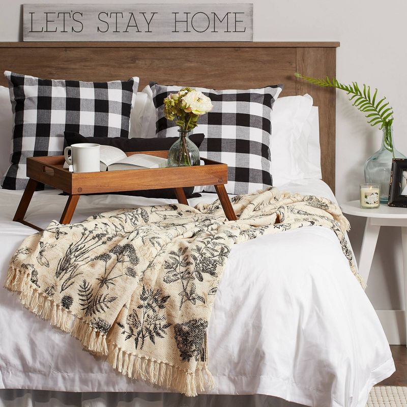 Botanical Printed Throw - Design Imports