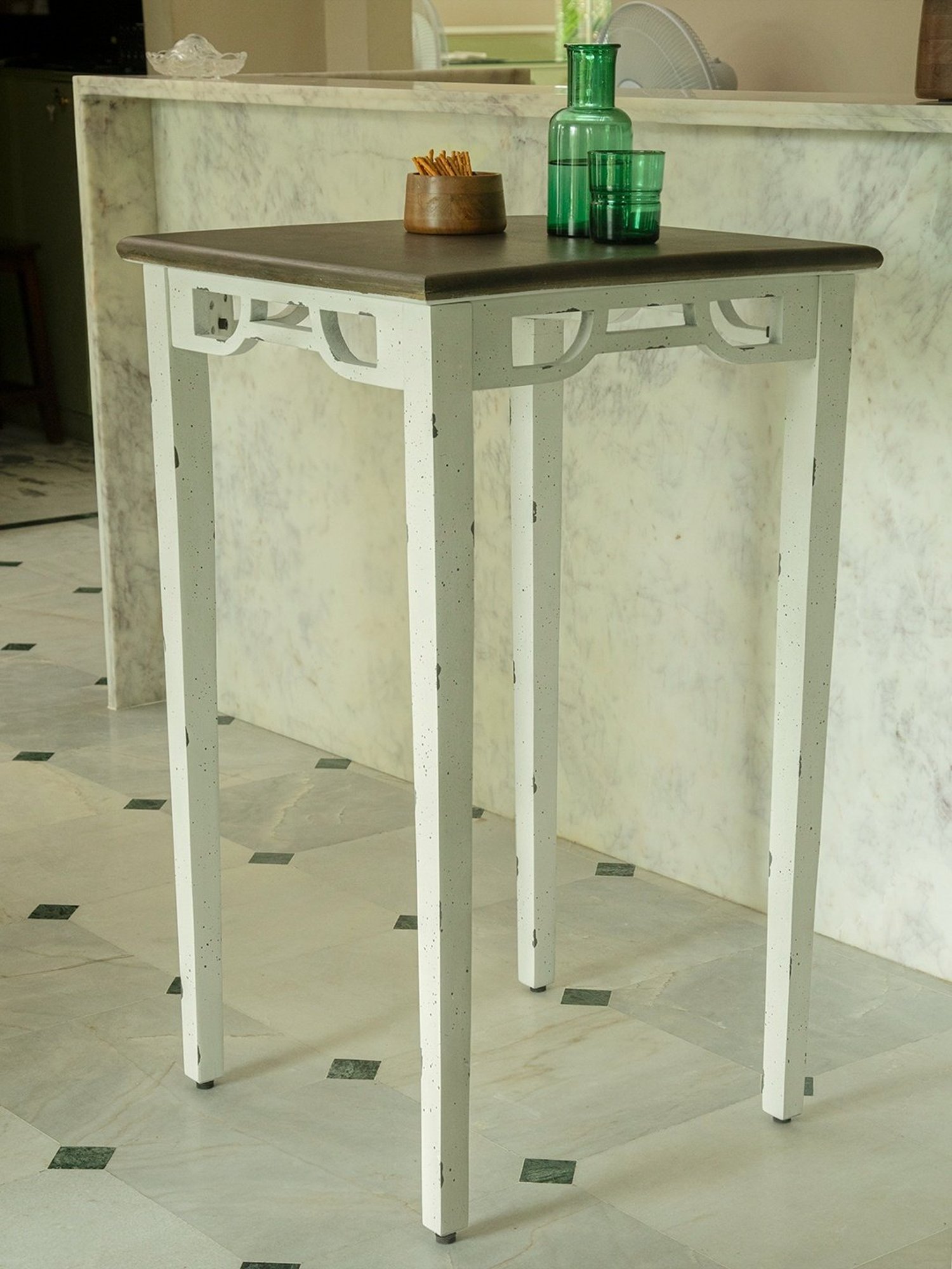 Artisans Rose Vote Hand-painted Multicolor Iron Ballot Box