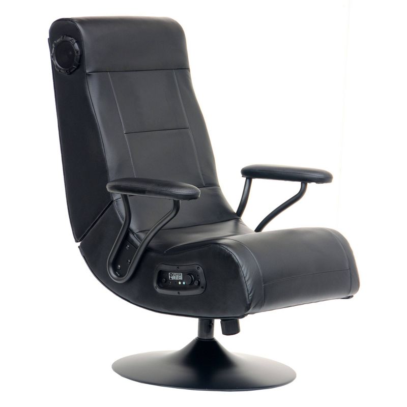 Spade Floor Rocker 2.1 Bluetooth Audio Foldable Rocking Video Gaming Chair Black - X Rocker