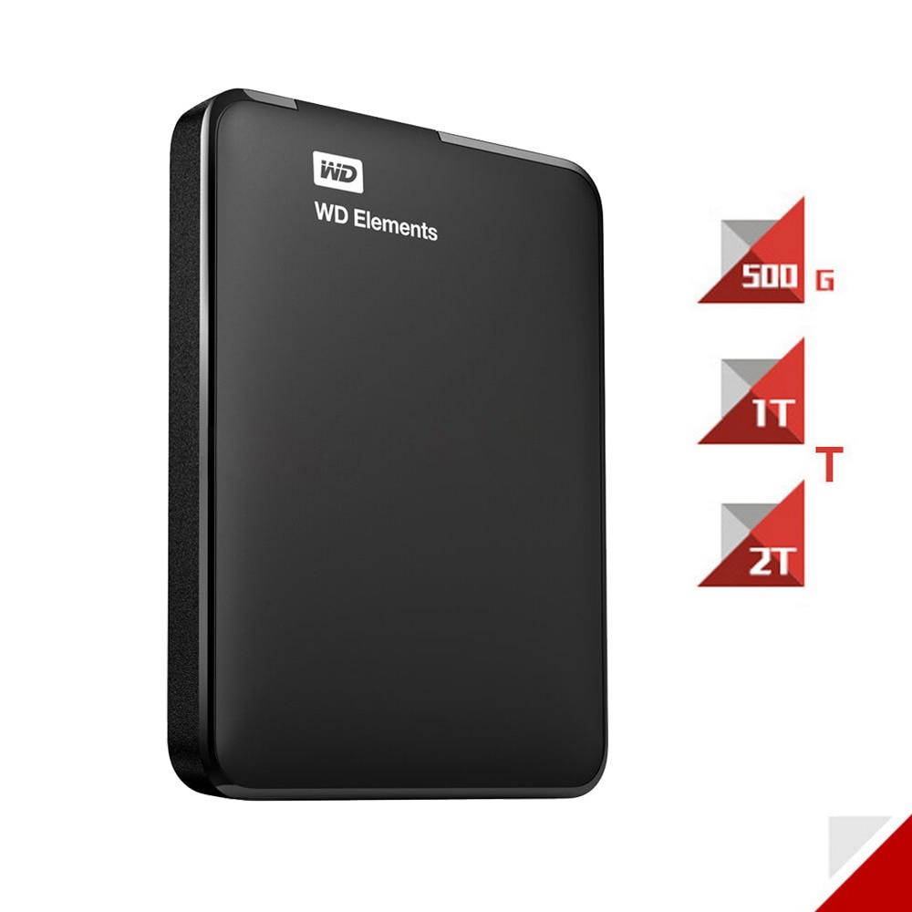 Western Digital WD Elements 2TB HDD 2.5" HDD Hard Drive Disk USB 3.0 2.5 inch Portable External Hard Drive Hard Disk