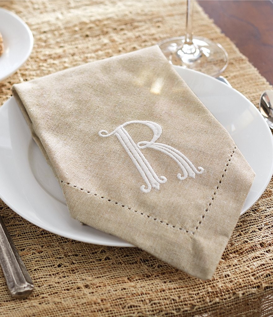 Mud Pie Initial Napkin Set