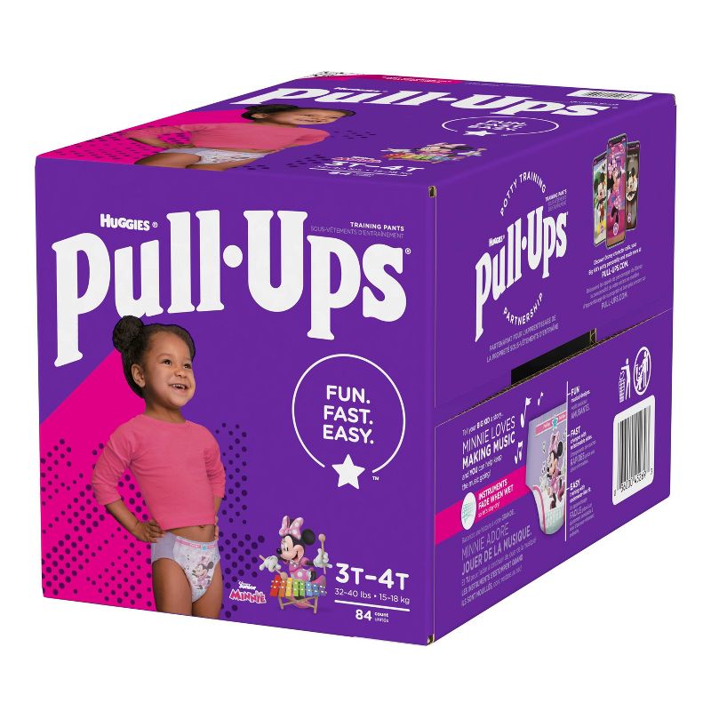 Huggies Bundle - Pull Ups Girls' Training Pants Size 3T-4T (84ct) + Pull Ups Girls' Night-Time Training Pants (60ct)