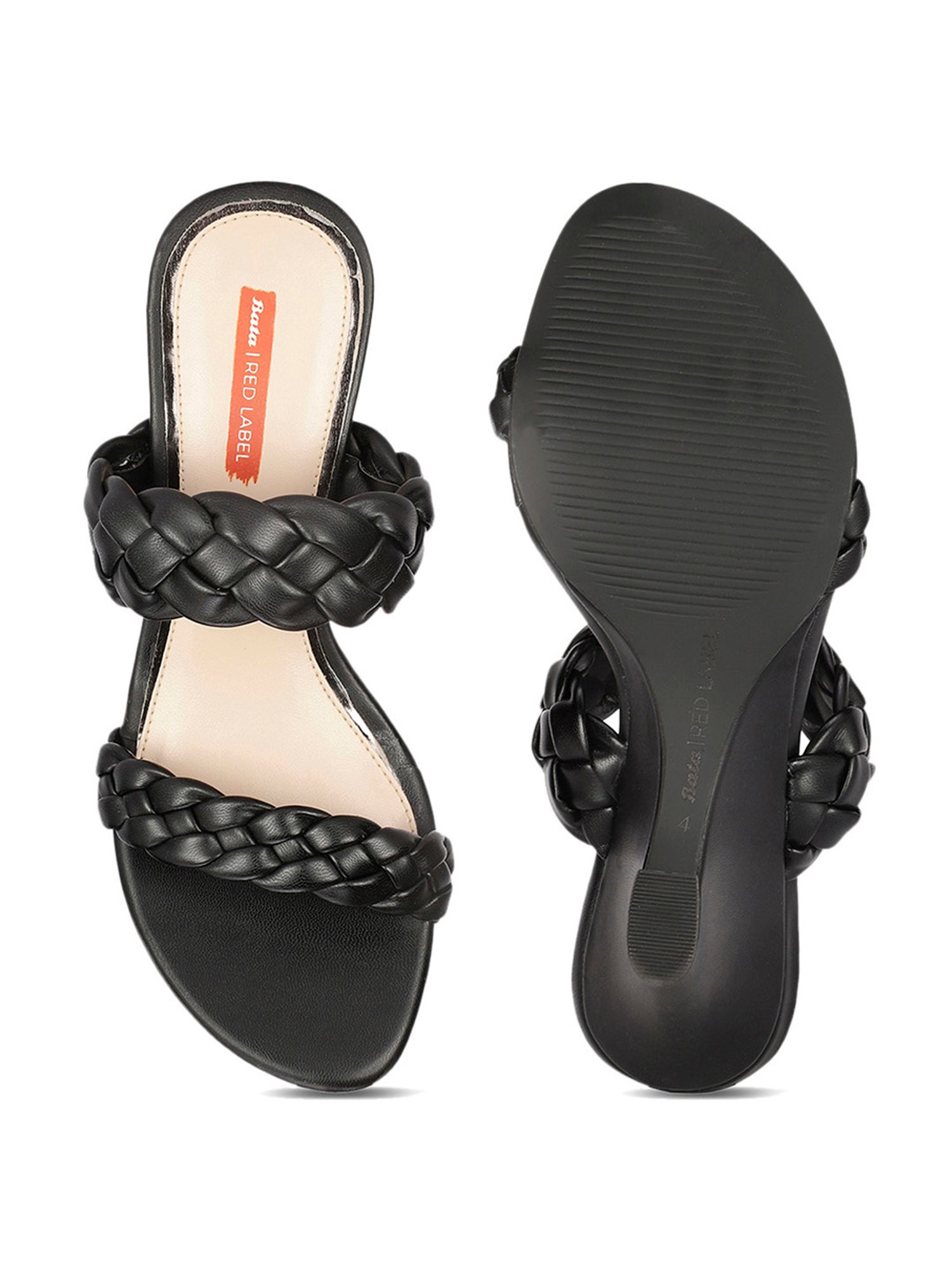 Bata Women's CARLY Black Wedges