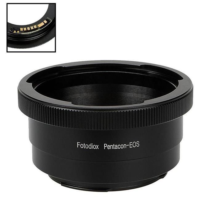 Fotodiox Lens Mount Adapter for Pentacon 6 (Kiev 66) Lens to Canon EF/EF-S D/SLR