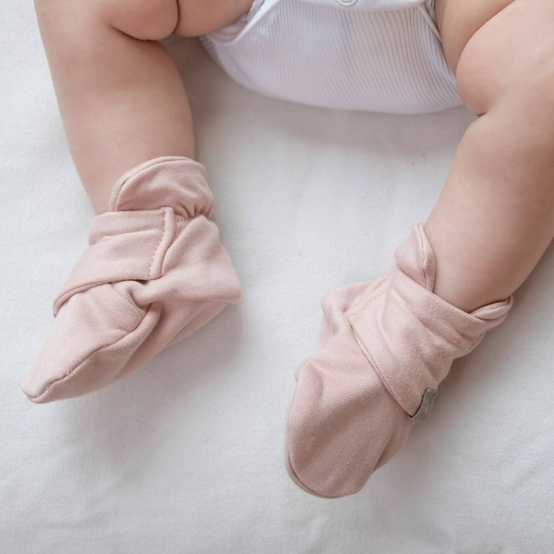 Goumi Baby Organic Cotton Rose Boots - Pink 0-3M